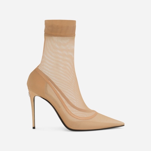 Current Dolce & Gabbana - Kim Stretch Tulle Ankle Boots - Picture 14 of 15